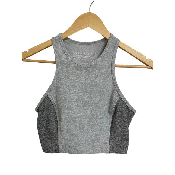 Outdoor Voices Other - Outdoor Voices Athena Crop Top Gray Heathered Size XS